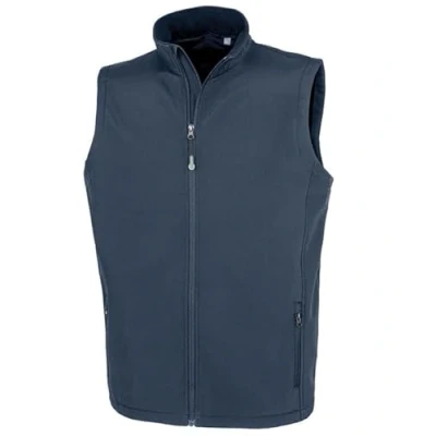 Image of Result R902M Recycled Mens Printable Softshell Bodywarmer Navy XL