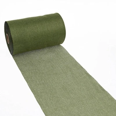 Image of Deko AS GmbH Table runner, shabby chic style, linen look, 20 cm, olive green (69 200 25 32)