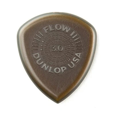 Image of Jim Dunlop 547P3.00 Flow Jumbo Grip Picks, 3 mm, Set of Pieces, Brown