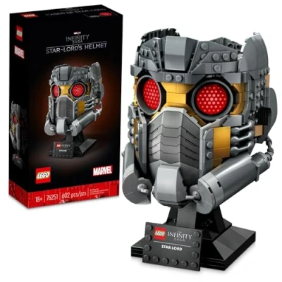 Image of LEGO Marvel Star Lord&#039;s Helmet Set 76251, Collectible Model Kit for Adults to Build, Home Décor Creative Activity, Gift Idea