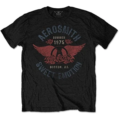 Image of Aerosmith Sweet Emotion Official Tee T Shirt Mens Unisex (Medium) Black