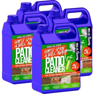 Image of Pro Kleen Ready to Use Simply Spray &amp; Walk Away (4 x 5 Litres) Cleaner for Patio, Fencing, Decking and more!