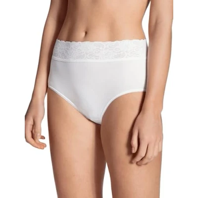Image of CALIDA Women&#039;s Iconics Full Brief, Opaque, White, 40 42