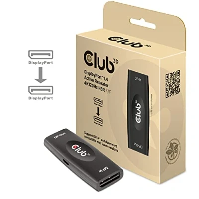 Image of Club 3D DisplayPortTM 1.4 Active Repeater/Signal Amplifier 4K120Hz HBR3 B/B