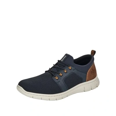 Image of Rieker Mens B7796 14 Slip On Trainers 8 UK Blue