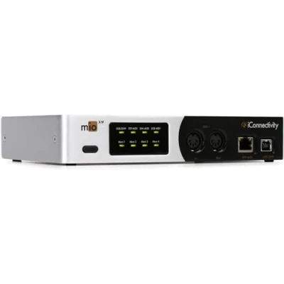 Image of iConnectivity Interface with 4 in x Out 5 pin DIN MIDI Ports (mioXM)