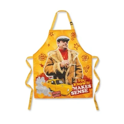 Image of Sporting Profiles Only Fools and Horses Trotters Independent Traders Official Yellow Apron Del Boy Trotter