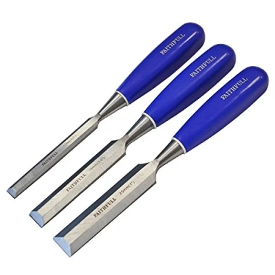 Image of Faithfull Blue B/E Chisel set(3) Blister Carded