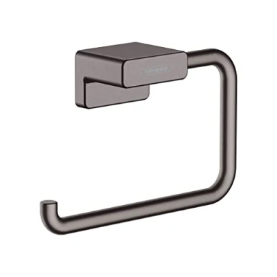Image of hansgrohe AddStoris Towel ring, brushed black chrome, 41754340