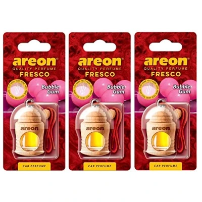 Image of Areon Fresco Car Air Freshener Bubble Gum 4 Milliliters Multi Pack Of 10
