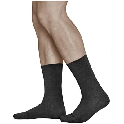 Image of vitsocks Men&#039;s 80% MERINO Wool Fine Warm Socks (3 PAIRS) Soft Breathable Comfortable, black, 12 15
