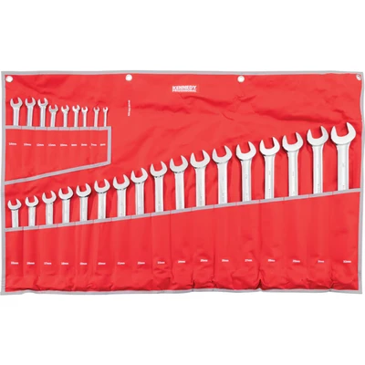 Image of Kennedy Metric Combination Spanner Set, 6 32mm, Set of 26