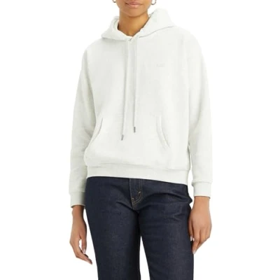 Image of Levi&#039;s Women&#039;s Everyday Hoodie Hooded Sweatshirt, Orbit Heather Gray, XL