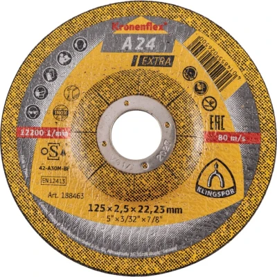 Image of Klingspor A 24 EX Cutting Disc 125 x 2,5 22,23 mm gekrümmt 1 Stück