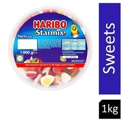 Image of Haribo Starmix 1kg Drum PACK (4)