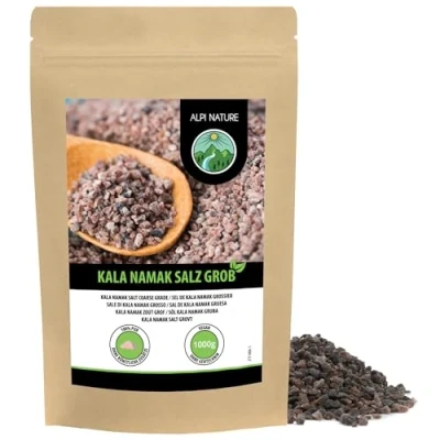 Image of Kala Namak salt coarse 1kg, 2.2lb, rock salt, known as black