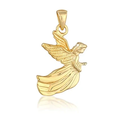 Image of Nenalina Guardian Angel Carabiner Charm Pendant for Bracelet 925 Sterling Silver 0403321220, Silver, Crystal