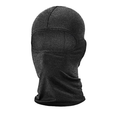 Image of WOWSTAR Balaclava Ski Mask, UV Protection for Men and Women, Skiing, Snowboarding, Motorcycle…, Snow Black, One size