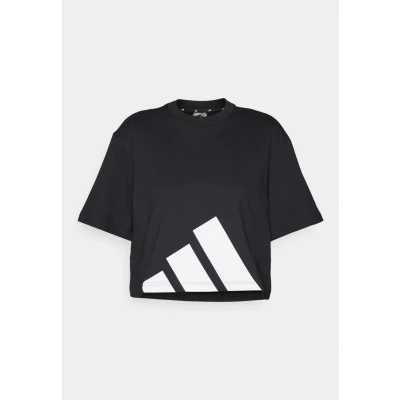 Image of adidas Sportswear Print Tshirt White black, Women&#039;s, Size: Medium, black