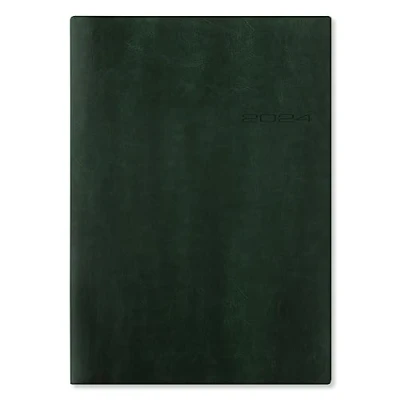 Image of Letts Lecassa 2024 A4 week to view diary British Racing Green