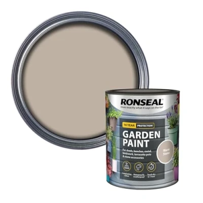 Image of Ronseal Garden Paint Warm Stone 750ml