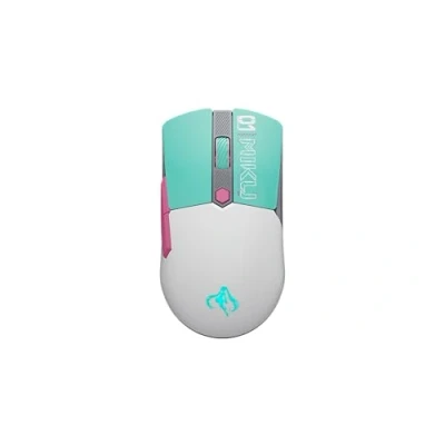 Image of ASUS TUF Gaming Mini Wireless Mouse Hatsune Miku Edition, 65 gram That Features tri Mode connectivity, a 12,000dpi Sensor, 100 million click lifespan switches, PTFE feet