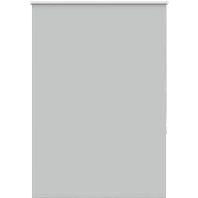 Image of vidaXL Roller Blind Blackout Light Grey 95x175 cm Fabric Width 90.7 Polyester
