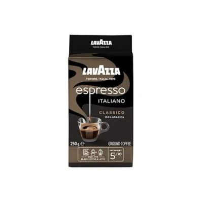Image of Lavazza Ground Coffee Caffè Espresso 100% Arabica Pack of 5 (5 x 250 g)