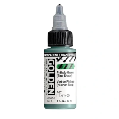 Image of Golden High Flow 1Oz Transp Phthalo Green Bs