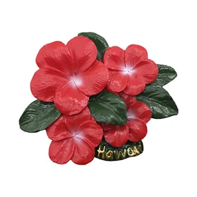 Image of Hawaii Flower 3D USA Refrigerator Magnet Tourist Travel Souvenirs Handmade Resin Craft Magnetic Stickers Home Kitchen Decoration Fridge Collection Gift