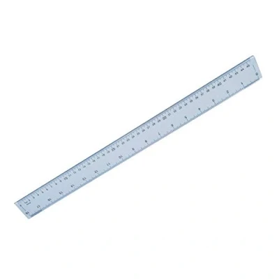 Image of Hainenko Plastic Shatter Resistant Ruler 50 cm Clear