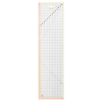 Image of Fiskars Patchwork Ruler (15 x 60 cm), Orange, White, Black, Standard Size