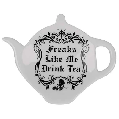 Image of Alchemy Gothic Freaks Like Me Drink Tea: Tea Spoon Holder/Rest