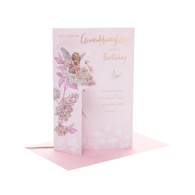 Image of UK Greetings Birthday Card for Granddaughter Fairy Design