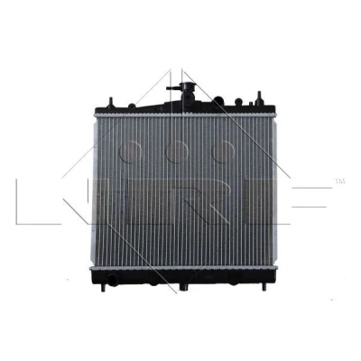 Image of 214109U00A, 214109U01A, 21410AX600, 21410BC20A, 21410BH40A Engine radiator NRF 58187 Aluminium 448mm 380mm 16mm with seal ring Brazed cooling fins