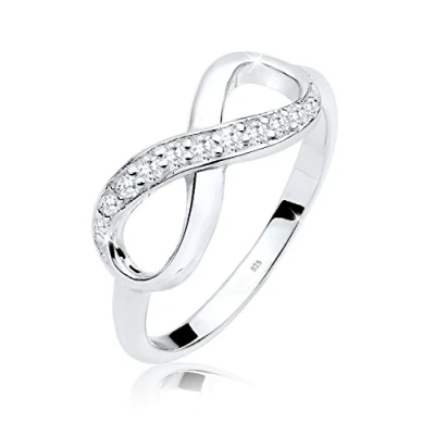 Image of Elli Ring Ladies Infinity Symbol Eternity Trend with Zirconia Crystals in 925 Sterling Silver