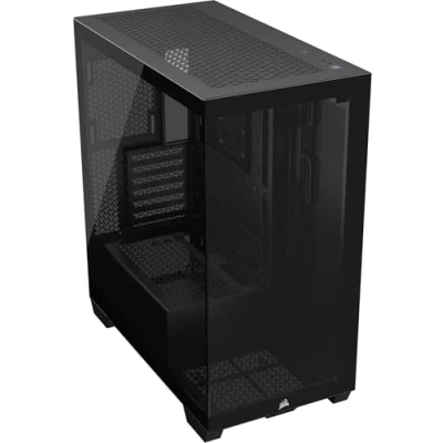 Image of CORSAIR 3500X Mid Tower ATX PC Case Panoramic Tempered Glass Reverse Connection Motherboard Compatible No Fans Included Black