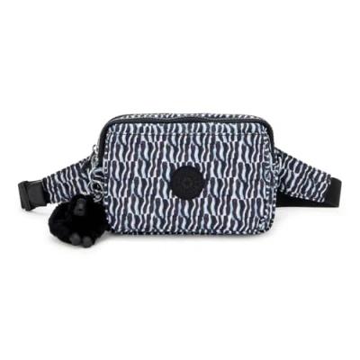 Image of Kipling ABANU Multi Small Crossbody Convertible to waistbag, Holiday Waves (Blue)