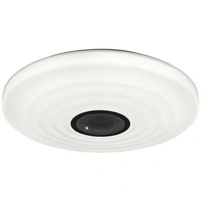 Image of 60W LED Tunable White 3000K 6000K 4200lm, Dimmable Flush Fitting with Built In 10W Speaker, Bluetooth Connection, Remote Control