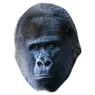 Image of Star Cutouts SM450 Gorilla Mask Cardboard Amazing Talking Point So Realistic