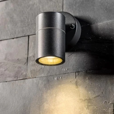 Image of CGC Lighting Stainless Steel Outside Outdoor Wall Light LED GU10 Up or Down Mounted IP44 (Grey)