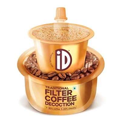 Image of iD Instant Filter Coffee Liquid Ready to Use, Decoction 38 Cups 750ml (150ml x 5) Add Hot Milk and Sugar Taste