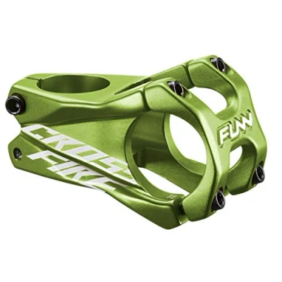 Image of Funn Crossfire Mountain Bike stem with 35mm Bar Clamp Durable and Lightweight Alloy for BMX Bike, Length 50mm (Green)