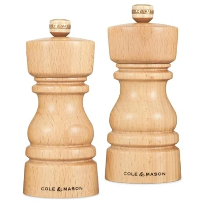 Image of Cole &amp; Mason London 13cm Natural Beech Gift Set