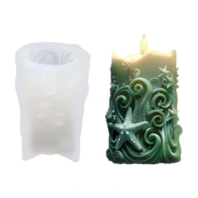 Image of Limtula Beautiful Silicone Figurine Mold Candle Molds Clay Moulds Ocean Series Hand Making for Craft