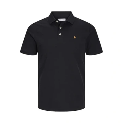 Image of JACK &amp; JONES Men&#039;s Jjepaulos Polo Ss Noos Shirt, Black Detail Classic, L