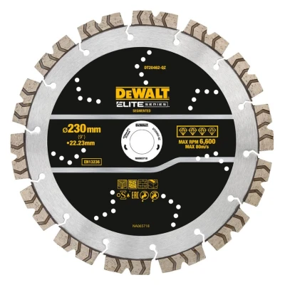 Image of Dewalt DT20462 ELITE Diamond Segmented Wheel 230mm x 22.23mm