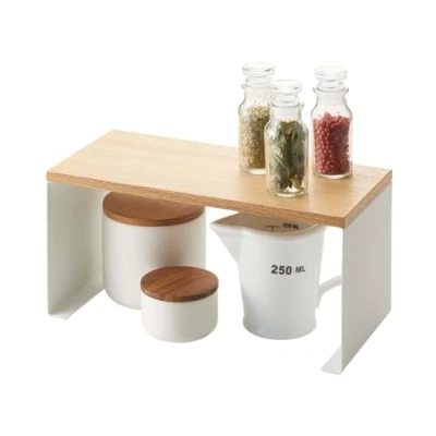 Image of YAMAZAKI Industries Kitchen Rack, White, Size: about W30 X 5xd14xh14 H18.5 cm Tosca 3922