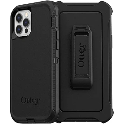 Image of OtterBox Defender Case for iPhone 12 / Pro, Shockproof, Drop Proof, Ultra Rugged, Protective Case, 4x Tested to Military Standard, Black