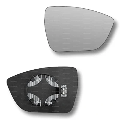 Image of Less4spares Replacement Wing Mirror Glass Right Compatible with Seat Ateca 2016 2022 CLIP ON Driver Off side Heated Convex
